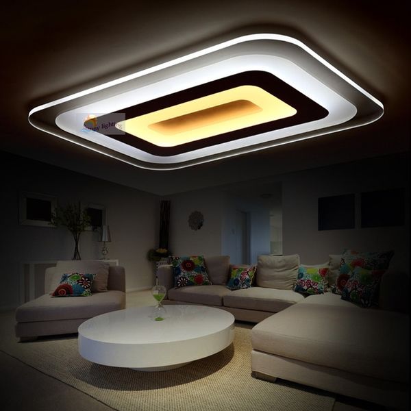 2019 New Home Office Led Modern Ceiling Lights Study Lighting Interior Led Ceiling Lamp Square Ceiling Light Fixture Of Bedroom Living Room From
