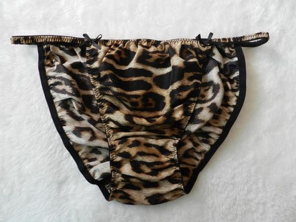 

women's bikinis panties string printed silk 6pcs 100% ongas