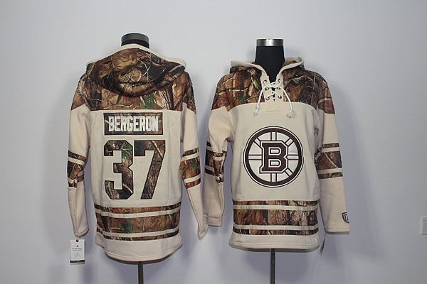 

Top Quality ! 2017 New Boston Bruins Old Time Hockey Jerseys 37 Patrice Bergeron Camo Hoodie Pullover Sweatshirts Sport Winter Jacket