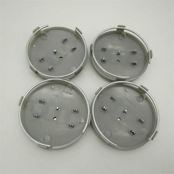 

car accessories60mm grey black car wheel center caps hub rim covers badge for a3 a4 a5 a7 a8 q3 q5 q7 tt s3 s4 8p 4b0601170