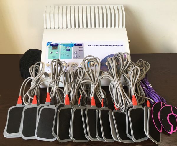 

2 in 1 far infrared heating pad em ru ian wave electronic mu cle timulator electro timulation em fitne machine for body limming