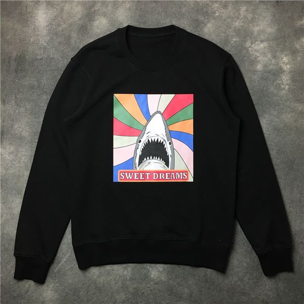 

2017 New fashion Top brand hot sell colours shark printing pullover men women Long sleeve Casual sports sweatshirt coat jacket