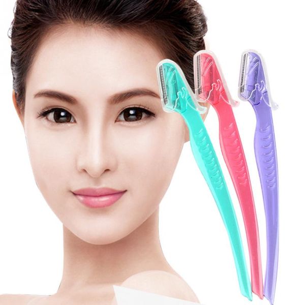 Abs Stainless Green Purple Red Stainless Eyebrow Face Razor Shaver Shaper Hair Remover Eyebrow Trimmer Hair Trimmer For Women Hair Trimmers For Men