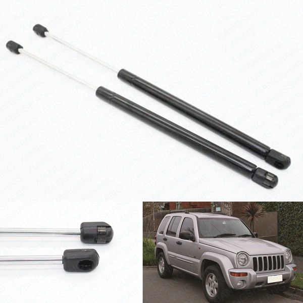 

2pcs car hood bonnet truck gas struts charged auto lift supports fits for jeep liberty kj 2002-2003 2004 2005 2006 2007 front left & right