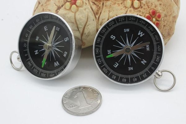 42 mm runder chinesischer Kompass aus Metall, tragbarer Schlüsselanhänger von Out Chinese Outdoor Gadgets