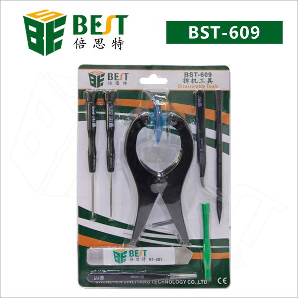 

Высокое качество BST-609 телефон инструменты для ремонта 9 элементов в 1 Набор отверт