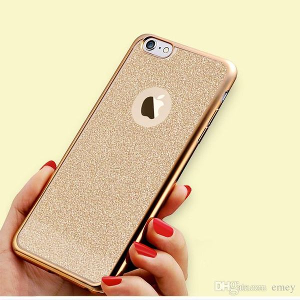 

luxury ultra thin flash powder back cover plating soft tpu silicon for iphone 11 pro xs max x xr 6s 7 8 plus cover for samsung s7 s8 plus