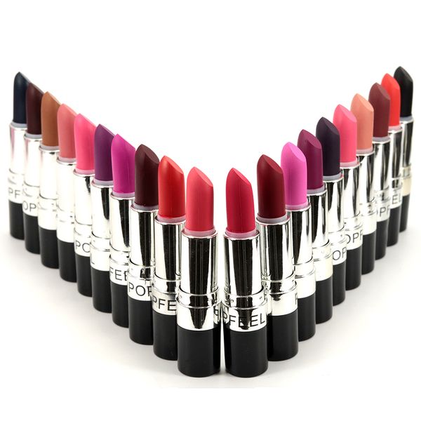

wholesale-m long lasting 20 colors (diva,ruby woo,heroine,russian red,cyber,please me,pink nouveau) matte lipstick