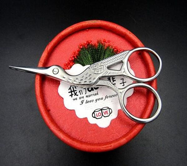 

новый серебряный аист швейные ножницы обрезки швейные ножницы швейные ножницы вышивка крестом углеродистой стали портной ножницы швейные выш