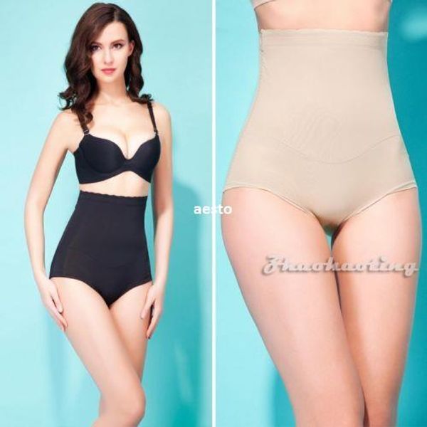 

slimming shaping pants girdle tummy trimmer waist cincher firm body shapewear #e691, Black;white