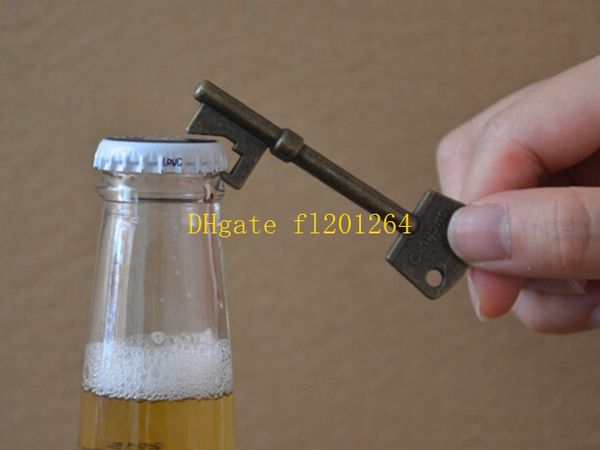 100 pçs / lote Frete Grátis Beer Bottle Opener Chaveiro Chaveiro de Liga de Zinco Chaveiro Keyfob Bar Ferramenta