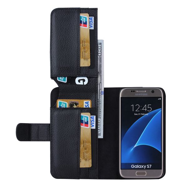 For Samsung S7 Galaxy Edge Wallet Leather Case Multifunctional 7 Card Slot Flip Stand Photo Frame Phone Cover S Uncommon Cell Cases
