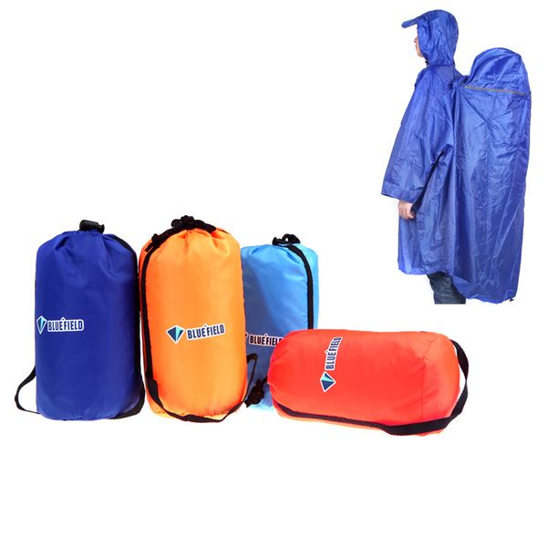 

BlueField Backpack Cover Цельный плащ Poncho Rain Cape Открытый Походный кемпинг Raincoat Unisex