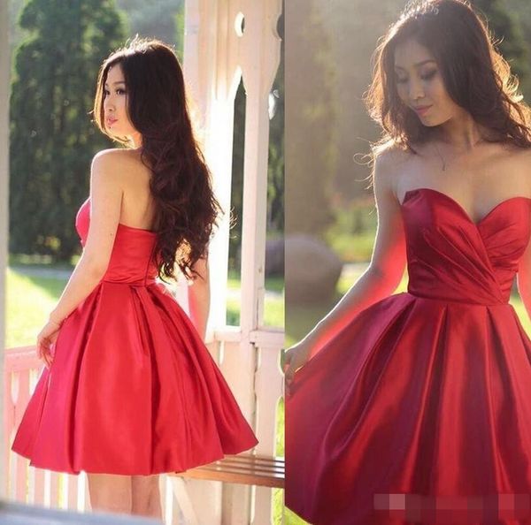 Vestido rojo corto elegante Clearance