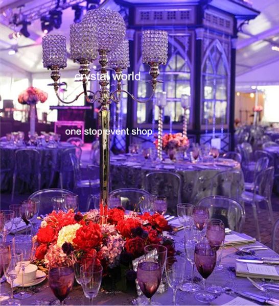 Wholesale Elegant Fashion Glass Bead Flower Vase Tall Flower Vase
