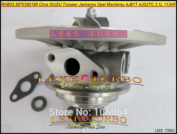 Turbo Chra núcleo de cartucho RHB52 VI95 8970385180 turbocompresor para ISUZU Trooper Jackaroo para Opel Monterey 4JB1T 4JG2TC 3.1L