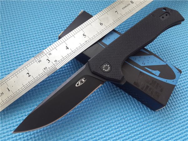 

Zero Tolerance Rexford 0804CF Flipper Knife G-10 Handle ZT NKD 0804 5CR15MOV Blade Plain Drop Point EDC Folding Blade Knives D111Q