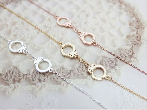 

fashion silver plating necklace handcuffs necklaces for women choker necklace wholesale and mixed color ing