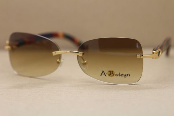 

Wholesale Decor Wood frame men T8100864 Sunglasses gold wood glasses Hot Free Shipping frames Frame Size:59-18-135 mm