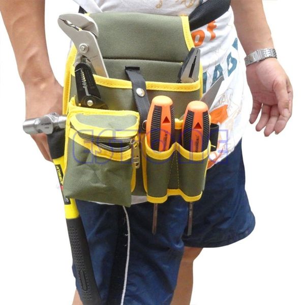 

wholesale- portable mechanic canvas tool waist bag belt utility kit pocket pouch organizer-y103