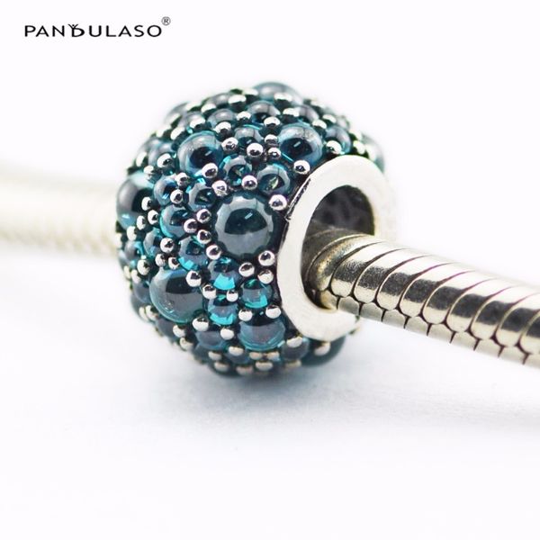 

silver beads teal shimmering droplets charm green sterling-silver-jewelry fits pandora bracelets charms diy woman bead wholesale jewelry