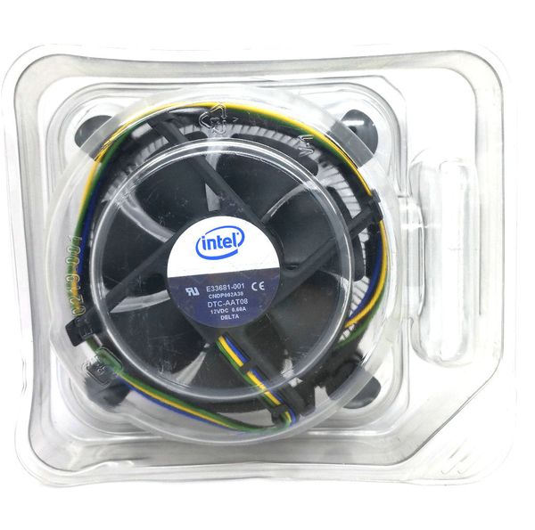 Novo Original para Intel 1155 1156 1150 775 radiador de alumínio 4 Fios PWM Computador CPU Cooler fan