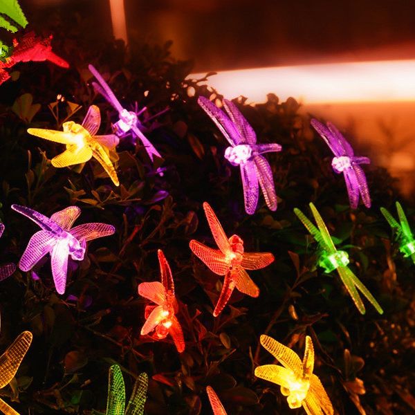 Outdoor Dragonfly Solar String Lights Waterproof Fairy Lighting For Outdoor Dragonfly Solar String Lights Waterproof Fairy Lighting For Trees Garden Patio