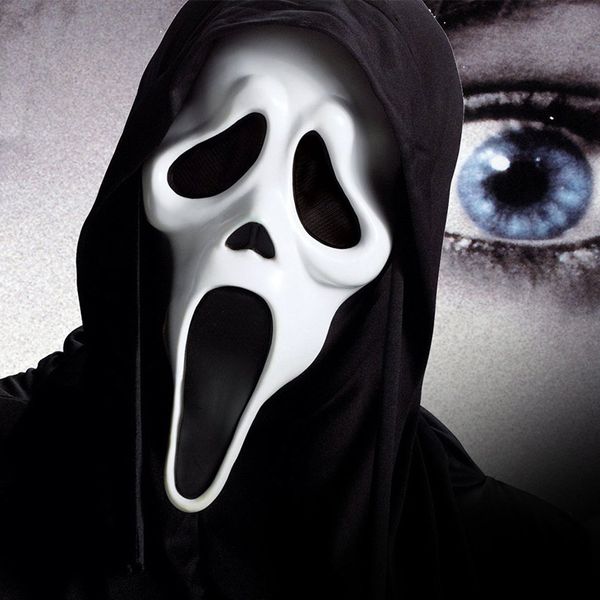 

5 styles halloween costume party mask scary vampire witch ghost face scream mask with costume masquerade mask ic747