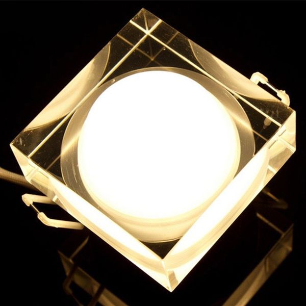 

1pcs 1w 3w 5w 7w square acrylic led ceiling downlight ac85v-265v recessed led wall lamp spot light led driver for home lighting