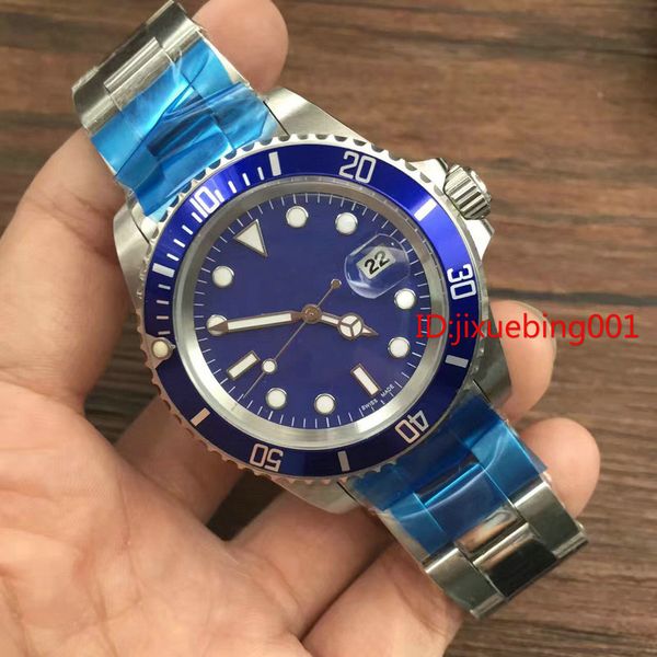 

2017 quality luxury ceramic bezel mens mechanical stainless steel automatic movement watch sports self-wind watches wristwatch, Slivery;brown