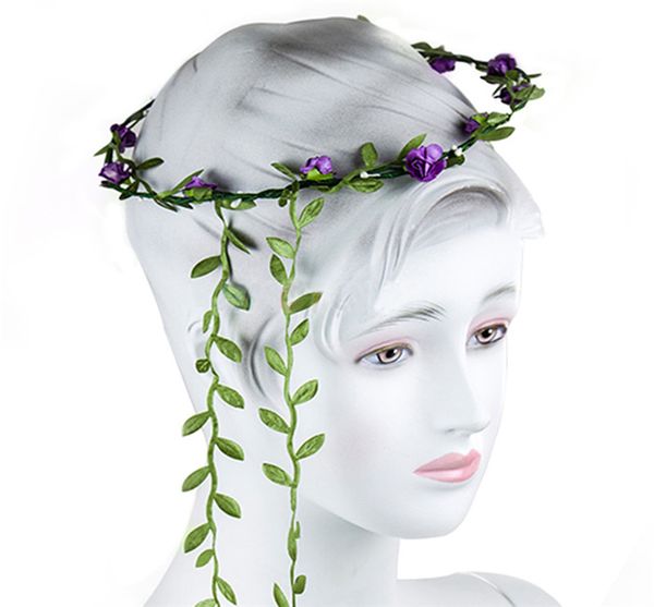 Boho Girls Beach Floral Flower Festival Wedding Garland Hairband Hair Headband