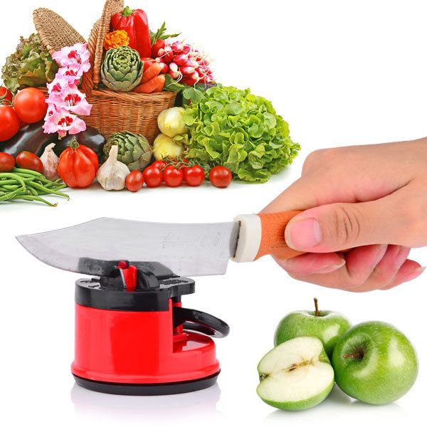 

wholesale-home smart knife sharpener amolador de faca scissors grinder secure suction chef pad kitchen sharpening tool