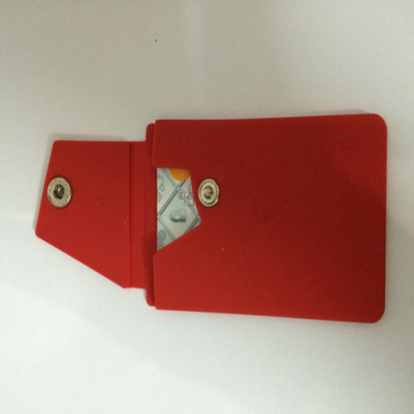 

2016 fashion promotional gift 3m sticker silcone smart pouch / wallet,3m sticker credit card holder with steel disc for all smart phone