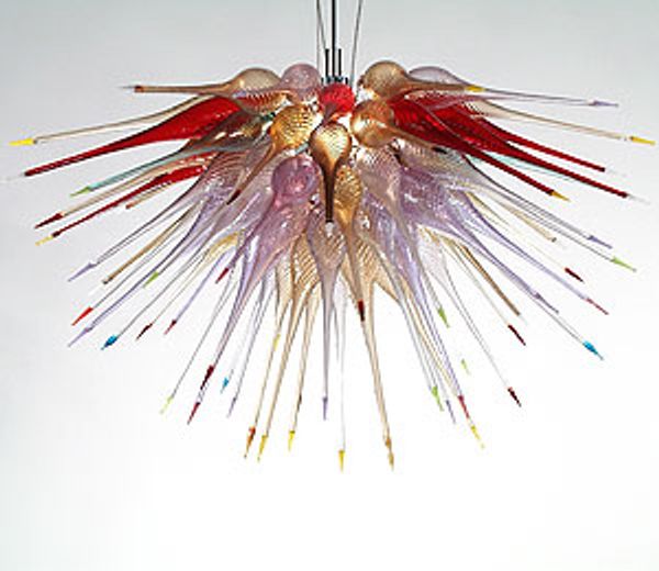 

бесплатная доставка цвет / размер индивидуальные ce / ul сертификат новый дизайн 100% ремесла из муранского стекла потолочный светильник