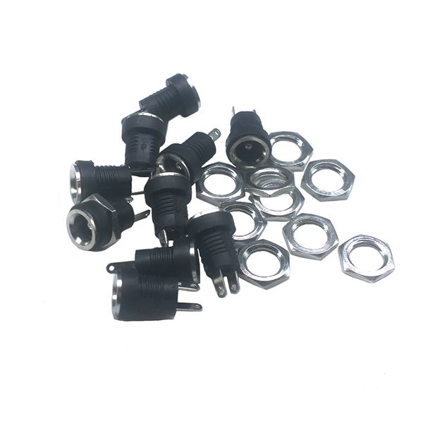 CONNETTORE PRESA ALIMENTAZIONE IN PLASTICA A PANNELLO PASSO 1,3MM PIN 2,1MM
