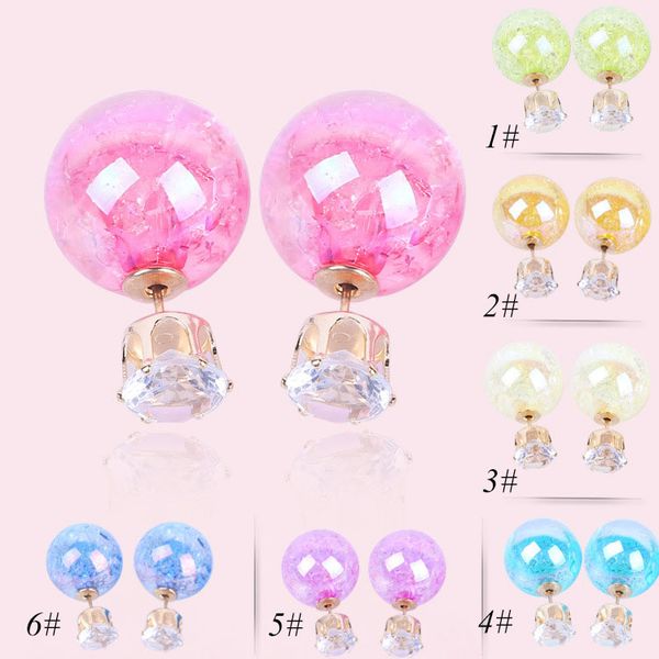 

fashion earrings jewelry, coated corrugated candy color fashion earrings, pearl earrings earrings wholesale ing, Silver