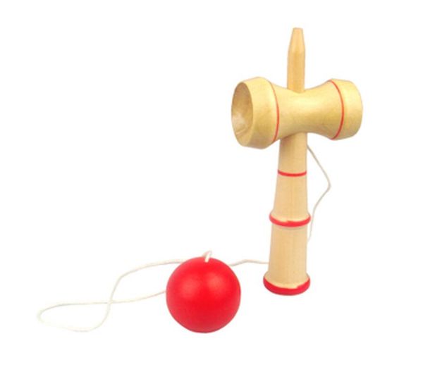 DHL / Fedex Новой бесплатной Kendama Болл Традиционного японского Вуд игра игрушка Образование Подарочных Детские игрушки Рождественский подарок