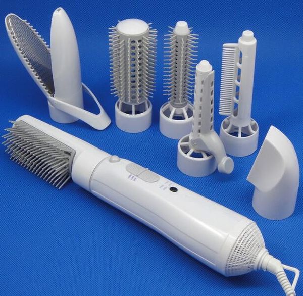 

wholesale-110v/220v professional hair dryer hair blow dryer salon styling tools electric hair dryer with styling brush comb nozzle curler
