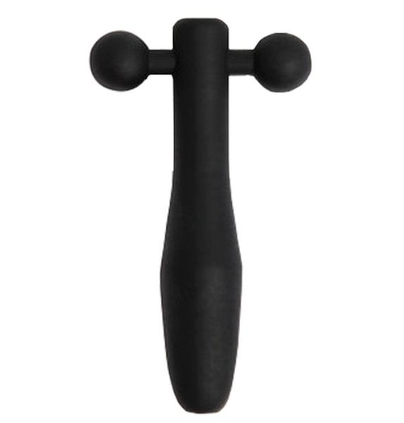 Dispositivos de castidade Iniciantes negros BARBELL Uretral Stretch Silicone Tube S433 1 #R2