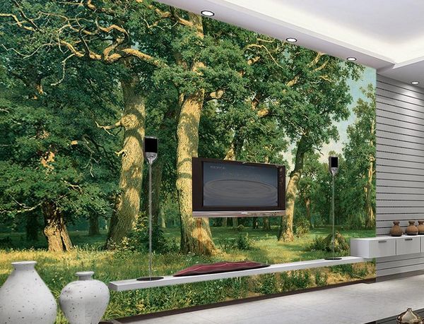 

decor wallpaper big tree tv backdrop 3d stereoscopic wallpaper