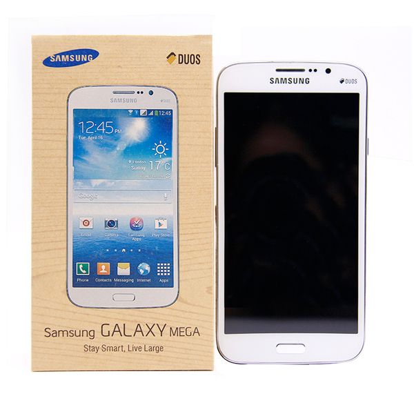 

refurbished samsung galaxy mega 5.8 i9152 cell phone 5.8" dual core 1.5gb ram 8gb rom 8mp camera unlocked refurbished cellphone smart p