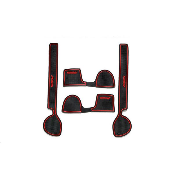 Non Slip Rubber Interior Car Door Armrest Storage Panel Mat Cup Holder Slot Pad Cover Sticker For Honda Crv 2008 2010 Luxury Car Interior Accessories