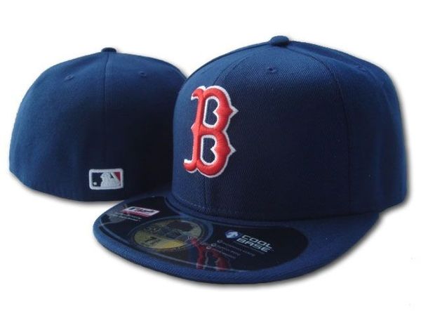 

2018 Новый Red Sox В Полном Темно-Синий Цвет Установлены Плоские Шляпы Красный B Письмо