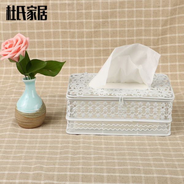 

wholesale- new creative iron art crafts car l home room kitchen table decorative napkin paper tissue towel box cover holder case rack