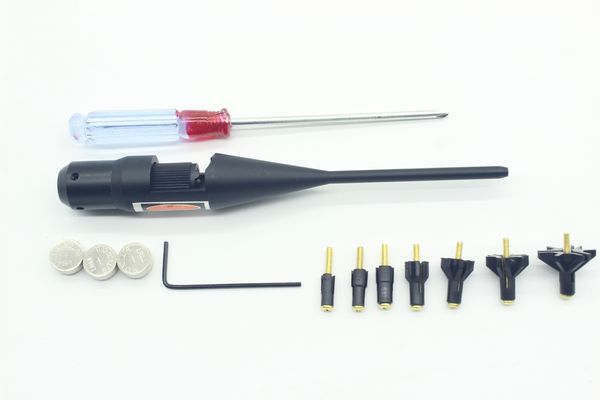 Stil Neuer Red Dot Laser Bore Sight Kollimator Quick Twist Aktivierung für .177 bis .78 cal.Boresighter Kollimator Kit + Box Carry