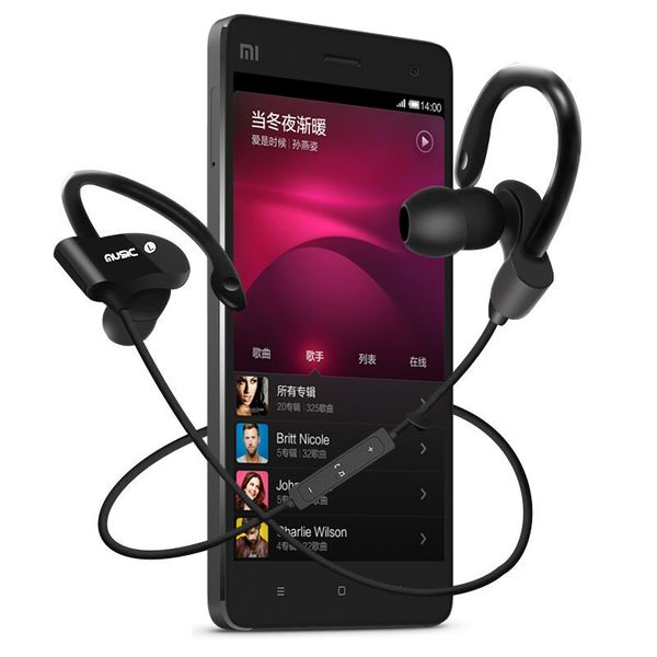 

56s sports in-ear wireless bluetooth earphone stereo earbuds headset bass earphones with mic for iphone 6 samsung phone