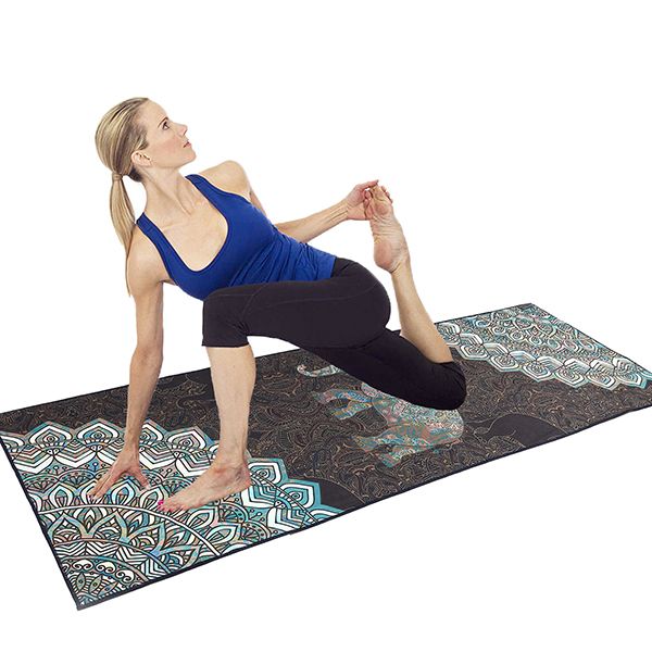 2019 100 Microfiber Print Hot Yoga Mat Towel Blanket Carpet Non