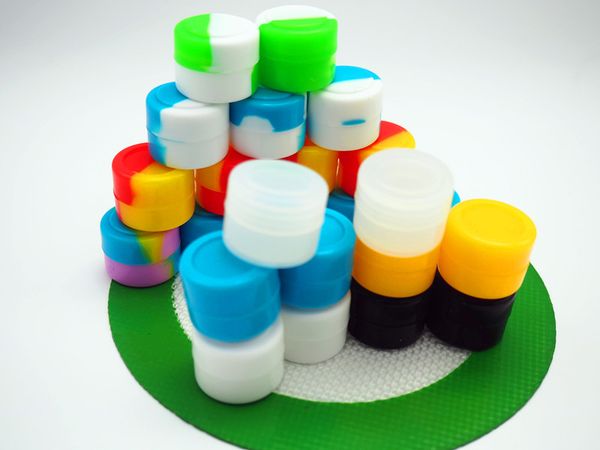 

1000X Новые антипригарным Силиконовый Шариковый Контейнер Для Воска Бхо Масло Бутан Испаритель Кремния Dab Воск Контейнер