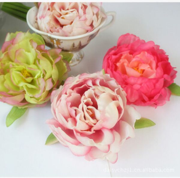 

wholesale-8cm peony head,artificial flower head, wedding , home decoration mix order 6 colors