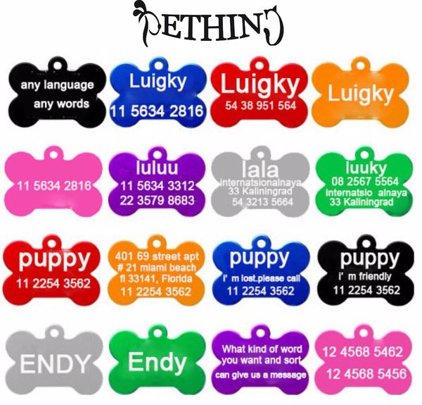 

wholesale- 2pcs/lot personalized engraving text dog tag engraved dog cat tag dog identification customized name address telephone